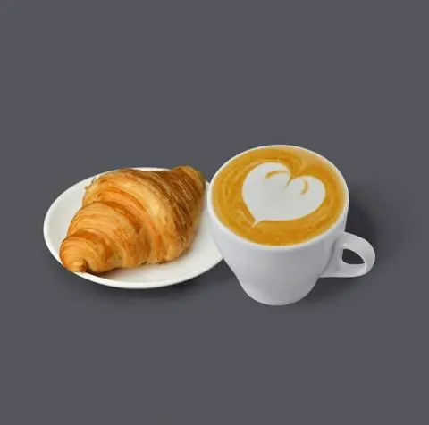 Hình ảnh Cappuccino - bánh nướng tự chọn