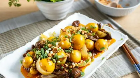 Hình ảnh Ngọc kê cháy tỏi
