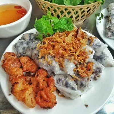 Hình ảnh Bánh cuốn chả nướng