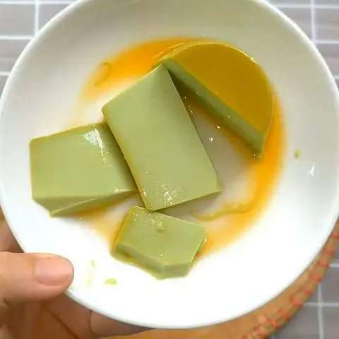 Hình ảnh Bánh Flan Plan vị matcha