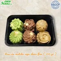 Hình ảnh Rau câu matcha cafe choco flan - 350g