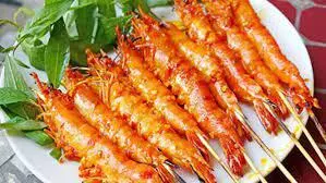 Hình ảnh Tôm thẻ nướng muối ớt hoặc cháy tỏi,rim me