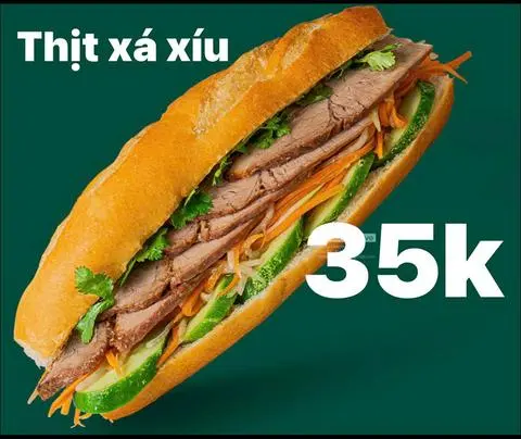Hình ảnh Bánh mì thịt xá xíu