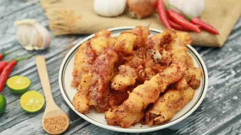 Hình ảnh Mực trứng chiên giòn