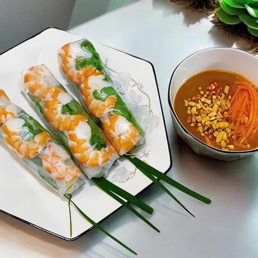 Hình ảnh Gỏi cuốn tôm tươi