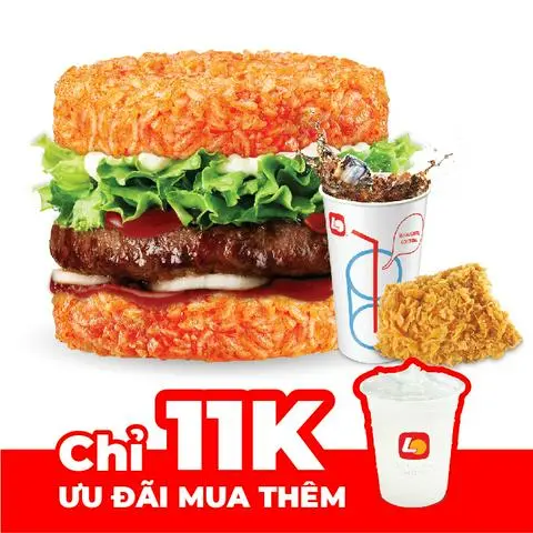 Hình ảnh Value Burger bò cơm kim chi + Milkis 11k