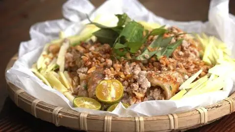 Hình ảnh Bánh tráng thịt bằm