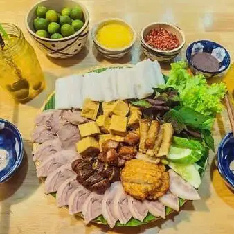 Hình ảnh Bún đậu mẹt nhỏ kèm bánh tráng