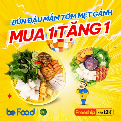 Hình ảnh Mua 1 bún đậu thập cẩm Tặng 1 bún đậu nem chua rán