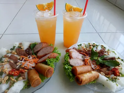 Hình ảnh Combo 2 bánh hỏi - 2 nước cam