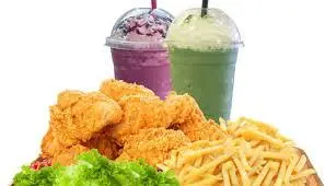Hình ảnh Gà - khoai - trà sữa