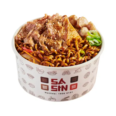 Hình ảnh Mì trộn tương đen bò Mỹ