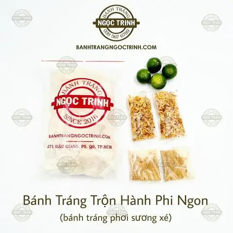 Hình ảnh Bánh tráng trộn hành phi ngon