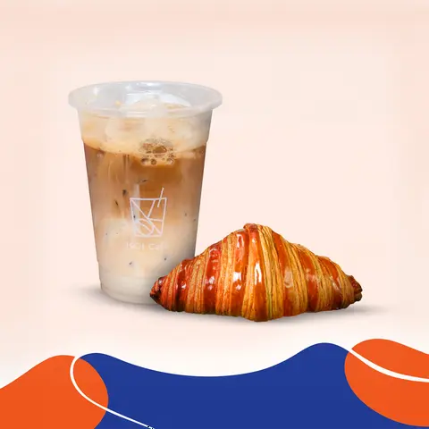 Hình ảnh Combo 1: Croissant + Café đặc trưng