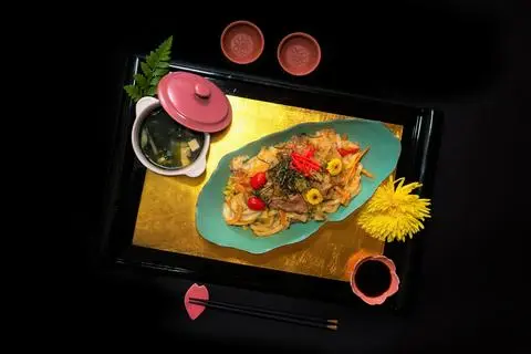 Hình ảnh Gyu yaki udon teishoku - set mì udon xào bò - set26