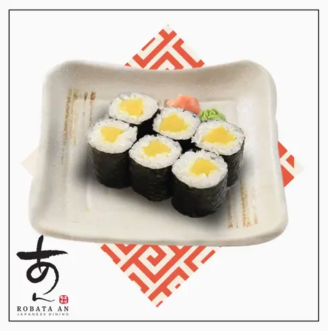 Hình ảnh Sushi rong biển cuộn củ cải vàng - Pickled radish roll