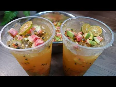 Hình ảnh Trà ổi hồng chanh dây