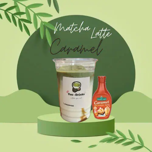 Hình ảnh Matcha latte caramel