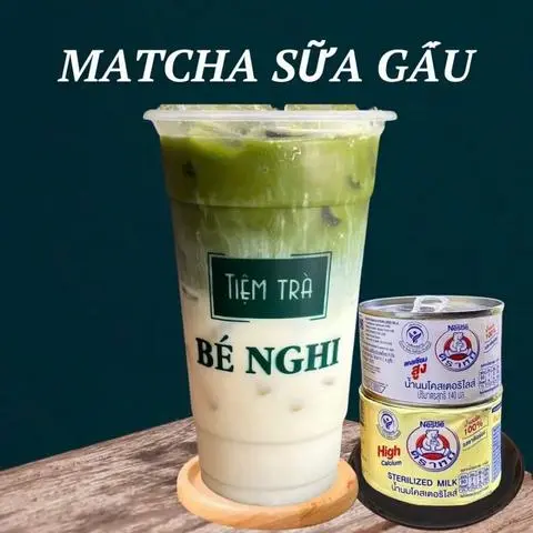 Hình ảnh Matcha sữa gấu