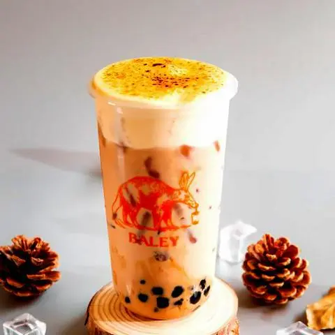 Hình ảnh Trà sữa kem trứng nướng