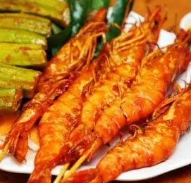 Hình ảnh Tôm nướng mọi