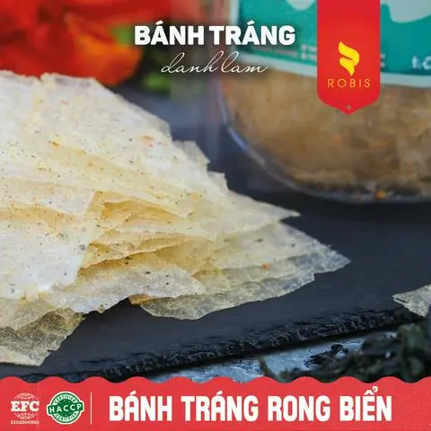 Hình ảnh Bánh tráng vị rong biển - Gói 100gr