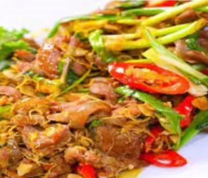 Hình ảnh Dê xào sả ớt