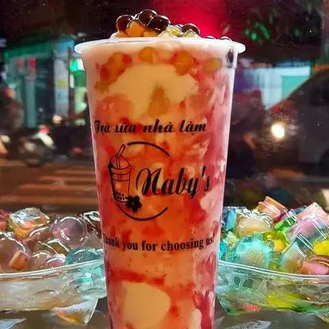 Hình ảnh Sữa tươi dâu full topping