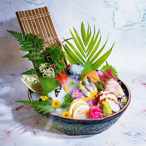 Hình ảnh Hachi shoku sashimi - set sashimi tổng hợp 8 loại - sa28