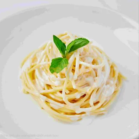 Hình ảnh Mì Ý sốt kem chay