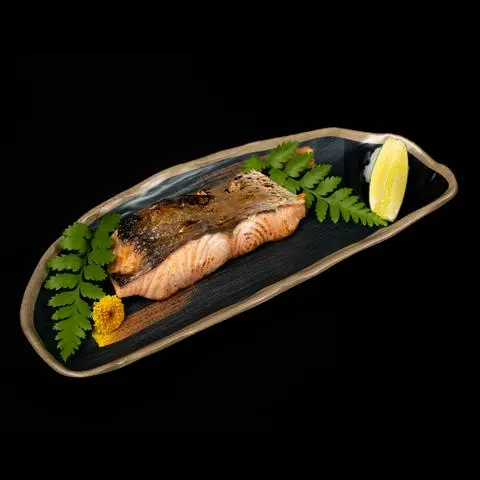 Hình ảnh Cá hồi nướng muối - sốt teri - salt - grilled - teriyaki grilled salmon - ya13