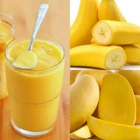 Hình ảnh Sinh tố xoài - chuối
