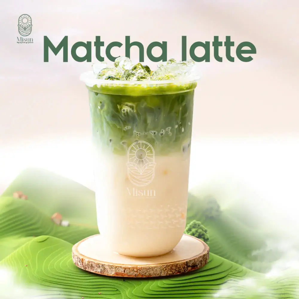 Hình ảnh Matcha latte kem muối