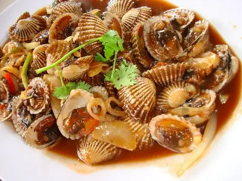 Hình ảnh Sò huyết xào me