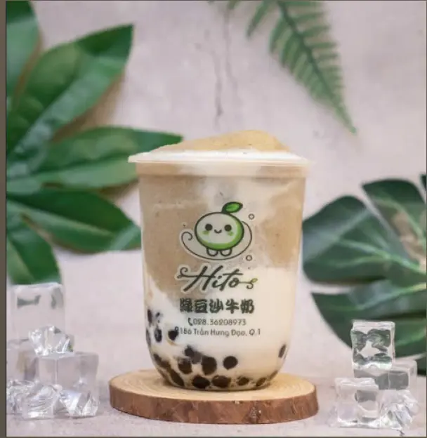 Hình ảnh Đậu xanh sữa tươi trân châu đá tuyết