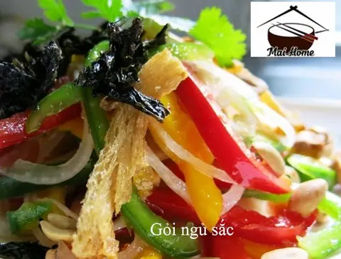 Hình ảnh Gỏi ngũ sắc nấm