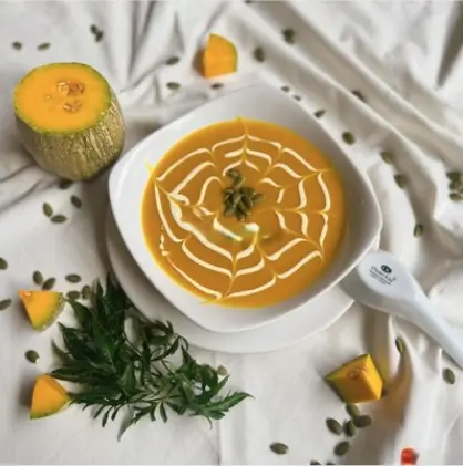 Hình ảnh Súp bí đỏ chay