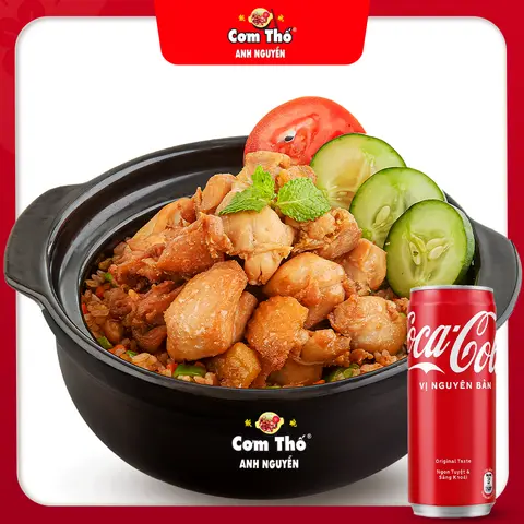 Hình ảnh Combo thố gà - coca