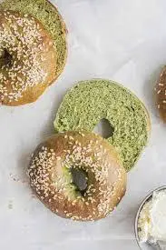 Hình ảnh Croissant bagel matcha - Matcha croissant bagel 