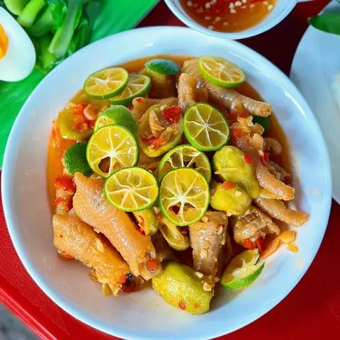 Hình ảnh Chân gà sốt Thái rút xương