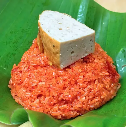 Hình ảnh Xôi gấc chả mỡ