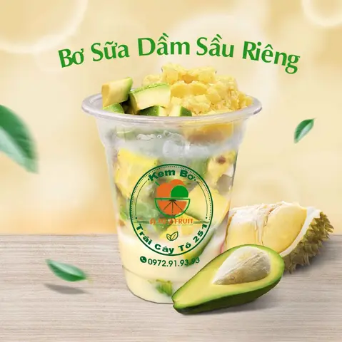 Hình ảnh Bơ Sữa Dầm Sầu Riêng