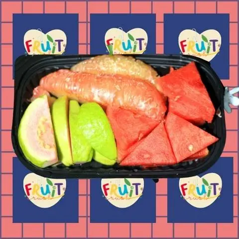 Hình ảnh Hộp: Bưởi da xanh Dưa Hấu Ổi - 500gr