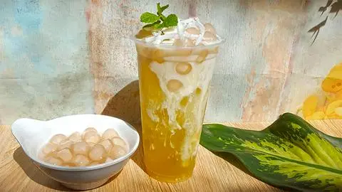 Hình ảnh Mía sữa dừa ly khổng lồ 