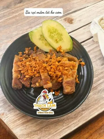 Hình ảnh Ba rọi sốt mắm tỏi thêm -  không cơm