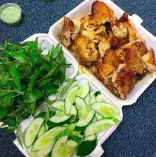 Hình ảnh 1 Gà nướng satế - 2 bánh mì - đồ phụ