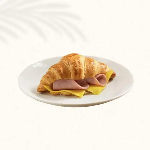 Hình ảnh Bánh Croissant Phô Mai Thịt Nguội