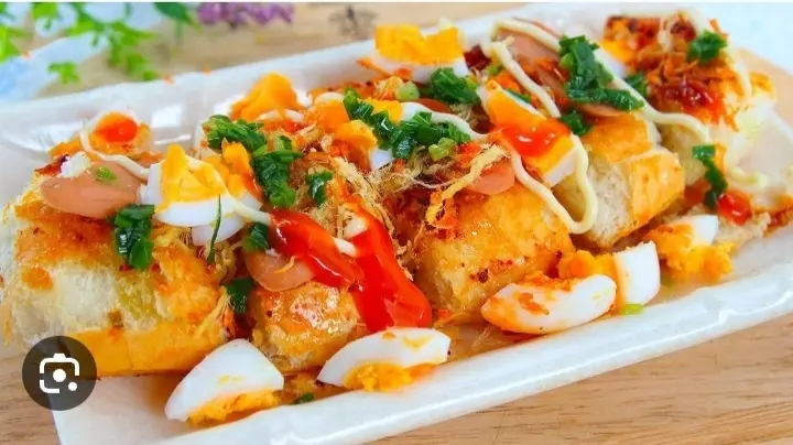 Hình ảnh Bánh mì nướng sa tế tôm