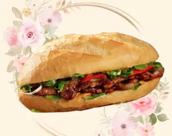 Hình ảnh Bánh mì thịt nướng xíu mại đặc biệt