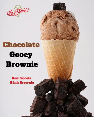 Hình ảnh Kem socola bánh brownie - Hộp 125ml